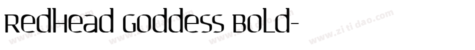 Redhead Goddess Bold字体转换
